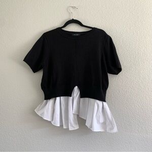 New Look Black and White Women's Sweater Top